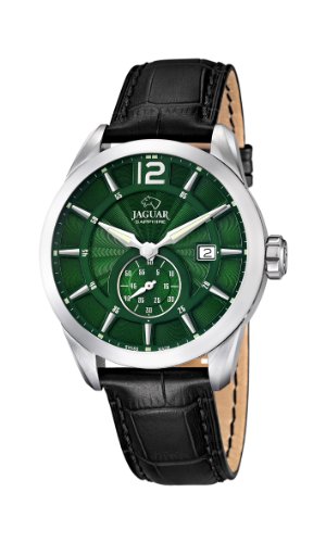 Jaguar Watches J663/3 Montre pour Homme en Cuir Noir