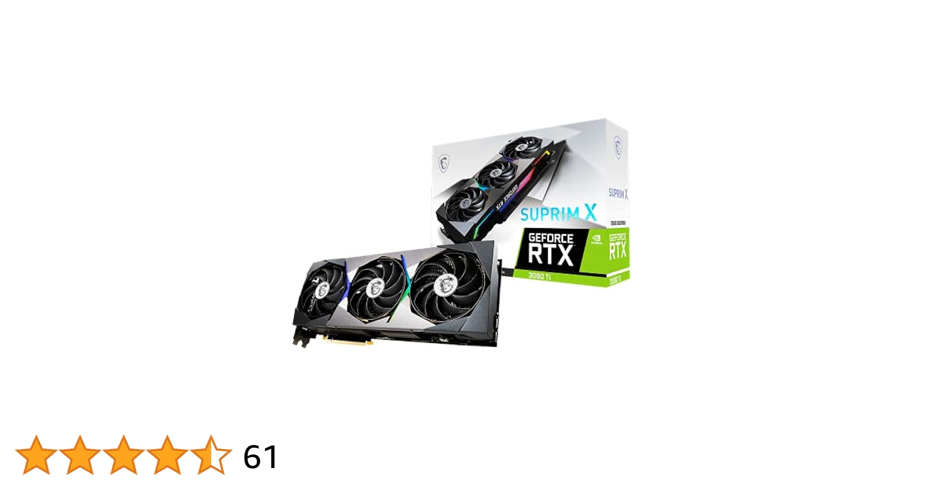 【完動品】MSI RTX 3080 Ti SUPRIM X 12G Overview GeForce RTX™ 3080 Ti SUPRIM X 12G | MSI USA