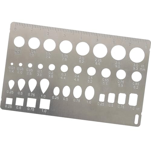 Calibrador de diamantes inoxidable para solucionar marcas borrosas en joyas 2