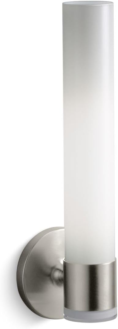 Wall Sconce by KOHLER, Single Wall Sconce, Purist Collection, Vibrant Brushed Nickel, K-14483-BN