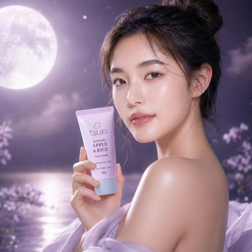 Image of Apple & Rice Facewash, 50 g | Deep Cleansing, Hydration & Skin Brightening, Gentle Daily Cleanser, For Dry, Oily & Combination Skin