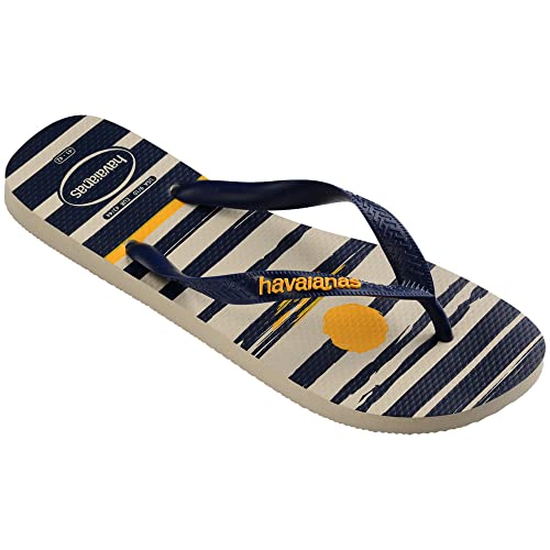Sandalias Havaianas Top Nautical Bege Palha/Marinho 37/38