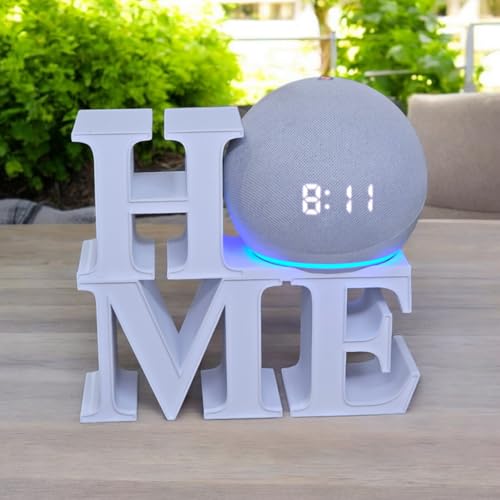 Suporte Alexa Echo Dot 4 ou Echo Dot 5. Tema Home, Amor, Love, Presente, decoração criativa, namorad