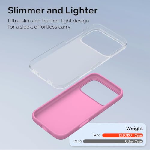 Image of DIZORO Compatible with (iPhone 17 Pro Max Case)(2025), Liquid Silicone 3 Layers Full Covered Soft Gel Rubber Phone Case,Shockproof Protective Cover with Anti-Scratch Microfiber Lining- Baby Pink