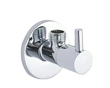 10x Brass Angle Cock Turbo with Wall Flange Chrome || Bathroom Faucets || Taps and Faucet || Angle Valve || Angular Stop Cock || Wash Basin Tap || Angle Valve for Bathroom || Geyser Tap || (B075XP18CZ) Amazon Price History, Amazon Price Tracker