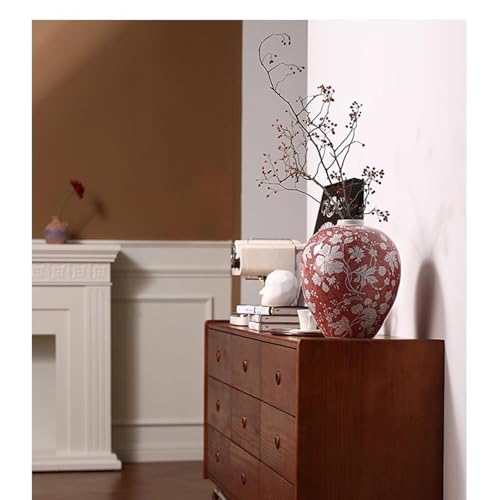 Vase en céramique rétro rouge : donnez enfin du cachet à votre table de chambre