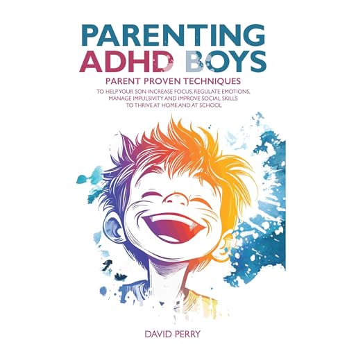 PARENTING ADHD BOYS Audiolibro Por David Perry arte de portada