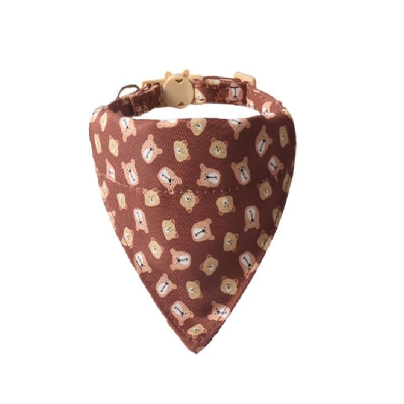 Bandana Cat Collars and Bell, Multicolor, Multicolour