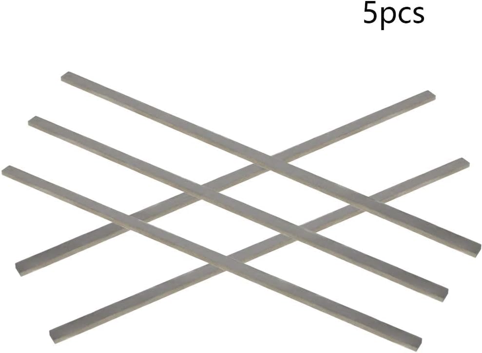 Auniwaig Lathe HSS Square Cutting Tool Bits Bar Rectangular Lathe Fly Cutter Mill Blank 2mm x 6mm x200mm 5pcs