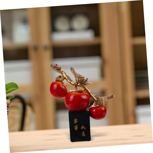 Style chinois authentique : oiseau kaki, décor de table unique - 2