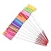 Floratek Dance Ribbon Streamer, 10 Pack 4M Rhythmic Gymnastic Silk Ribbons Wands Rods for Kids Artistic Dancing Baton Twirling