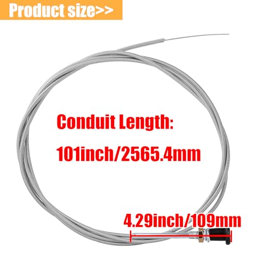 QAZAKY Universal Carburetor Push Pull Choke Control Cable for 60-122 60122 290-835 290835 Lawn Tractor Mower 96" Conduit Go Kart Carts Mini Bike Oregon Lincoln F162 F163 SA200 SA250 - Image 3