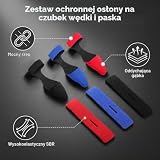 Thirtyseven Zestaw 12 sztuk / 6 zestawów pasów i taśm wędkarskich, uchwyt na wędkę, elastyczny pasek wędkarski, ochrona wędki, pasek wędkarski, pasek do wędki, akcesoria wędkarskie