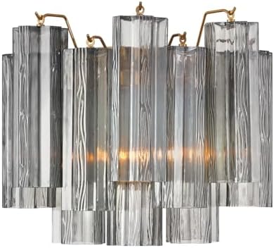 Crystorama Addis 2 Light Aged Brass Sconce