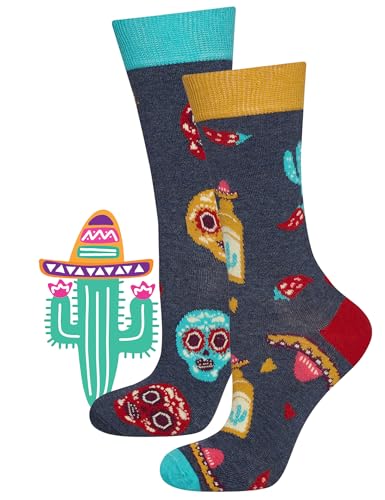 soxo Coloré Chaussettes Femme Fantaisie Chaussette Humour Cadeau Chaussette Femmes Drole 35-40 Mexique
