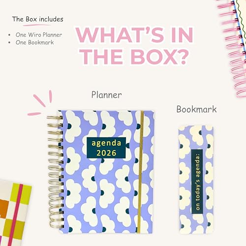 Image of Flora Edition Planner with Bookmark | Planner Set Includes A5 Journal (22x17 cm) 228 Pages | 120 GSM | 250+ Stickers | Bookmark with Cover Box (The Flora Edition, Aesthetic Series)