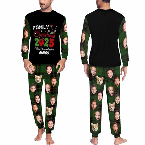 Family Christmas Pajamas Matching Sets Family Xmas Pjs Sleepwear for Adult Kids Dogs3