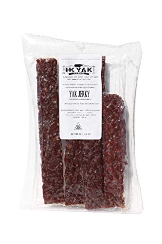 Yak Jerky 100% Natural USA Grown Sustainable Ranch Raised Low Fat High Protein