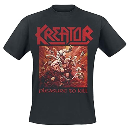 Kreator Pleasure to Kill Männer T-Shirt schwarz XL 100% Baumwolle Band-Merch, Bands