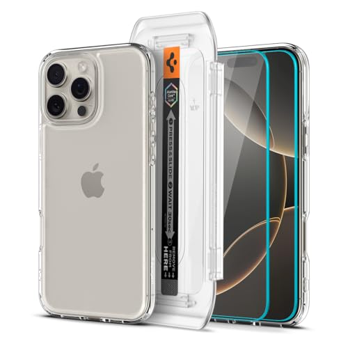 Spigen Pack Ultra Hybrid coque transparente verre trempe iPhone 16 Pro