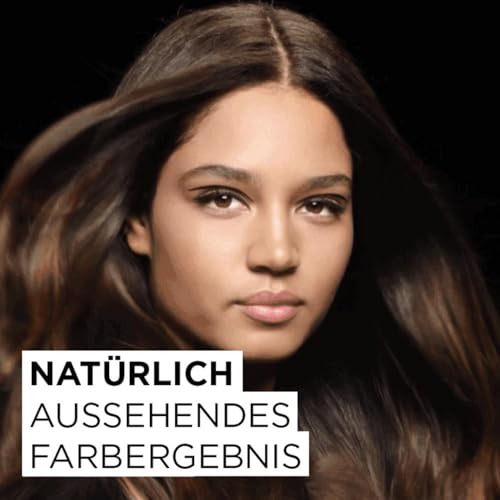 Foto von Garnier Haarfarbe Set für Strähnchen und Highlights in braunem Haar, Mit Blüten-Ölen und Tonerde, Ohne Ammoniak und Silikone, Bis zu 4 Stufen Aufhellung, Olia, Braun