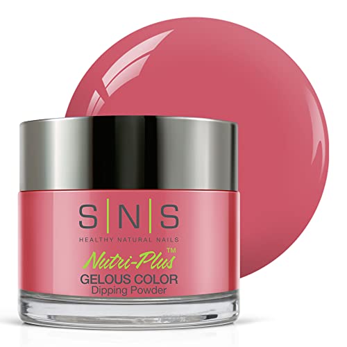 SNS Nail Dip Powder, Gelous Color Dipping Powder - Flair (Pink) - Long-Lasting Acrylic Nail Color Lasts 14 Days - Low Odor & No UV Lamp required - 1 oz