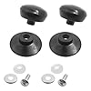 4 Pack Pot Lid Knobs,Sonku Universal Kitchen Cookware Lid Replacement Knobs Casserole Kettle Cover Glass Saucepan Lid Pot Holding Handles-Black #1
