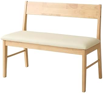 未使用・引き取り歓迎】木製ベンチ クッション付き 2人掛け（2024年