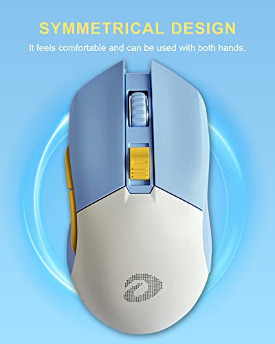 Dareu Wireless Wired Gaming Mouse Dual-Mode Rechargeable 7 Programmable Buttons,10K Dpi,Rgb And 7 Adjustable Dpi Levels Up To [150Ips] [1000Hz Polling Rate] For Pc Notebook Mac #TOP5