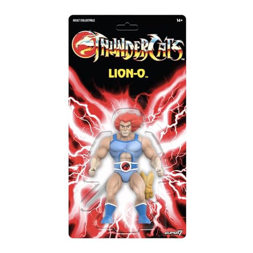 Muñeco Lion-O Thundercats Wave 01 de Super7 para vitrina de juguetes