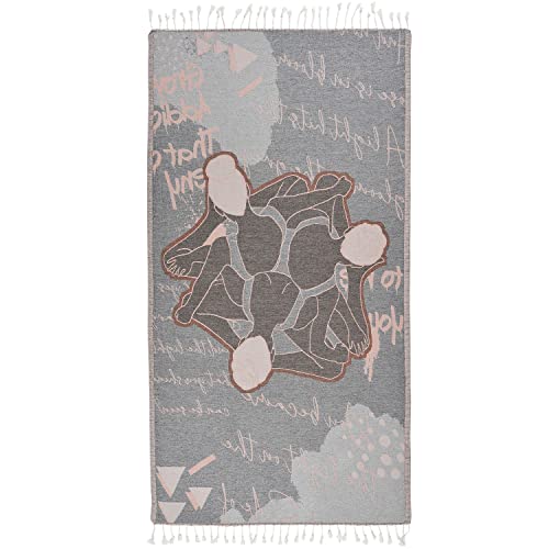 Cacala Yoga Towel Workout Towel For Women And Men Eco Friendly Organic Cotton Yoga Mat Towel Highly Absorbent Fast Drying Towel For Gym, Fitness, Yoga, Meditation Soft And Lightweight (Ballerinakiss) #TOP2