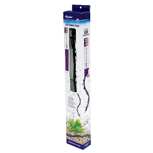 Aqueon Fish Tank Aquarium Flexible LED Accent Light and Bubble Wand, Multi Color, 21 Inch
