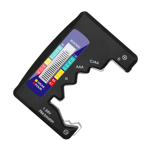 VILLCASE Digital Battery Tester Abs Battery Test Tool with LCD Display for Household and Automotive
