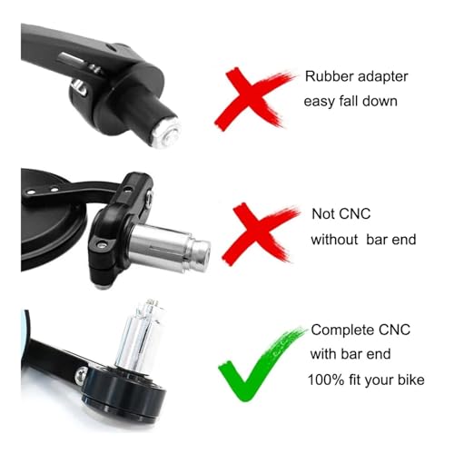Espejos laterales de manillar acabados premium para moto Scrambler 800 6