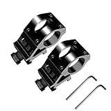 Jowbeam 2 Packs 1 Inch Offset Picatinny Rail Mount for Tactical Flashlights MLOCK