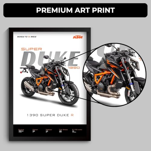 Image of Funk You Store A4 Poster Photo Frames All Cars (KTM 1390 Super Duke R) (F 034)
