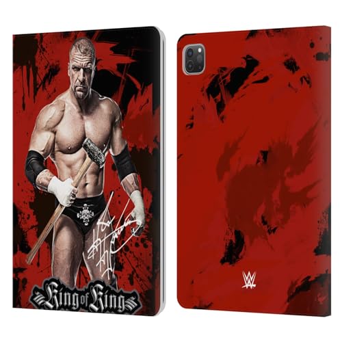 Head Case Designs Officially Licensed WWE Full Body Photo Triple H Leather Book Wallet Case Cover Compatible with Apple iPad Pro 11 2020/2021 / 2022