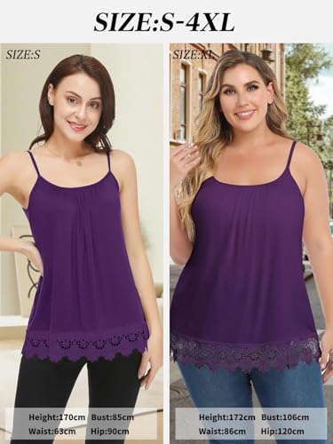 Image of Camisoles for Women with Built in Bra Adjustable Strap Tank Tops Cami Sleeveless Summer Tops for Workout Sleeping Traveling