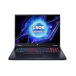 Acer Predator Helios Neo 18 (PHN18-71-97QJ) Gaming Laptop | 18″ WQXGA 165Hz Display | Intel Core i9-14900HX | 32 GB RAM | 1 TB SSD | NVIDIA GeForce RTX 4060 | Windows 11 | QWERTZ Tastatur | schwarz