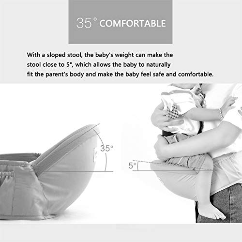 Ainomi Baby heupzitje hipseat heupdrager met zijzak zitdrager lichte babydrager buikdrager - blauw - Image 7