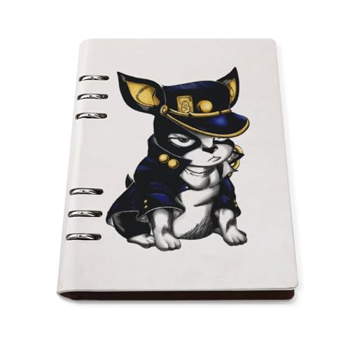 ノート ジョジョの奇妙な冒険 イギー メモ帳 バインダーノート A5 6穴 90枚 てちょう ハードカバー メモ ンダー A5サイズ 横罫線 ??本 文房具 オフィス用品 ルーズリーフ 学生 キャンパス おしゃれ プレゼント 贈り物