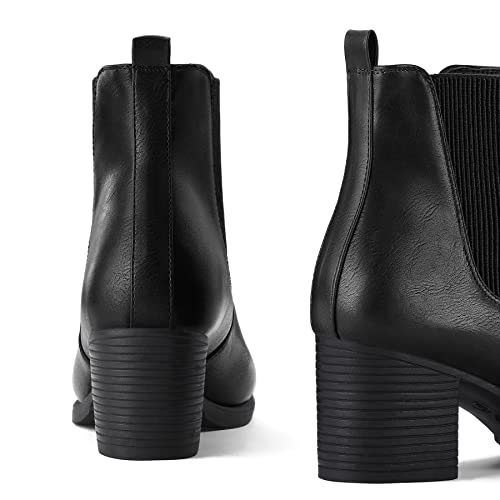 COASIS Women's Chelsea Boots Chunky Block Heel Slip On Ankle Booties with Elastic Sided4
