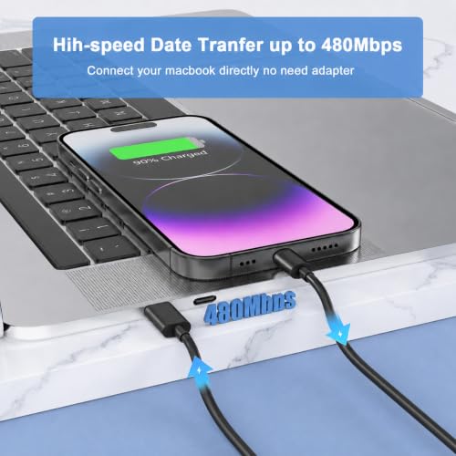 Image of iPhone 17 16 15 Long Charger Fast Charging,20W iPad USB C Wall Charger Block with 6FT USB C to C Cable Cord for iPhone 17 /Pro /Pro Max /17 Air / 16 /16 Pro /16 Pro Max /15 /Plus /Pro /Pro Max