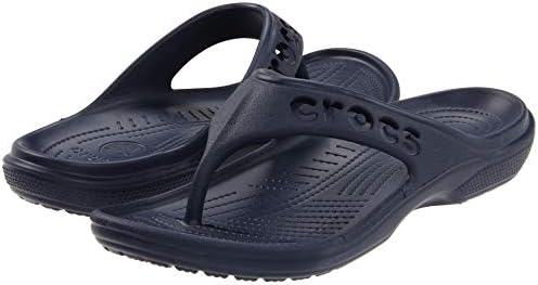 Crocs Unisex Men's and Women's Baya Flip Flops | Adult Sandals, Navy, 7 US | Image 3