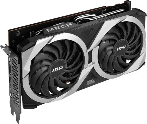 MSI Gaming Radeon RX 6750 XT 192-bit 12GB GDDR6 DP/HDMI Dual Torx 3.0 Fãs FreeSync DirectX 12 VR Ready OC Graphics Card (RX 6750 XT MECH 2X 12G OC) glide
