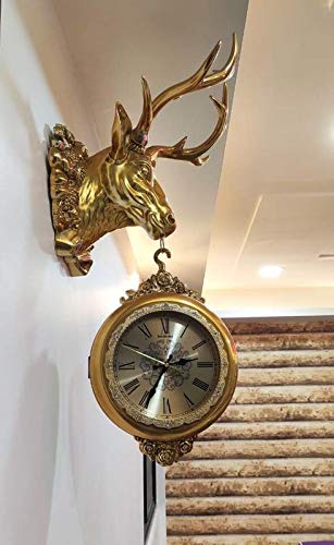 Image of Multicolor Dual Hanging Dear Wall Clock| Wall Watch | Wall Clock for Home Office Decor and Gifts 75 cm Tall