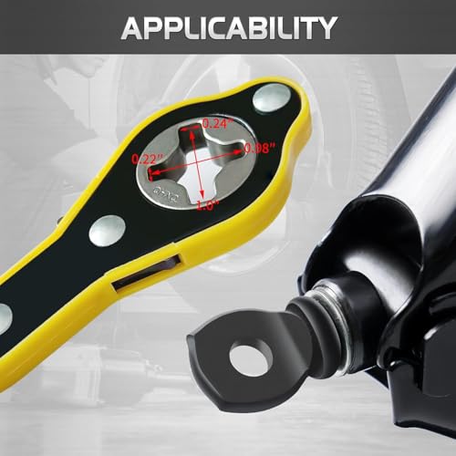 Image of REWOP Universal Car Jack Wrench, 360 forward and reverse knob Labor-Saving design, Scissor Jack Lift Speed Handle Tool, Jack Lug Handle Tool, Tire Wheel Jack Wrench, Ratchet Wrench