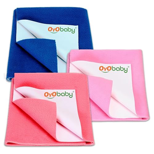 OYO BABY Anti-Piling Fleece Extra Absorbent Instant Dry Sheet for ...