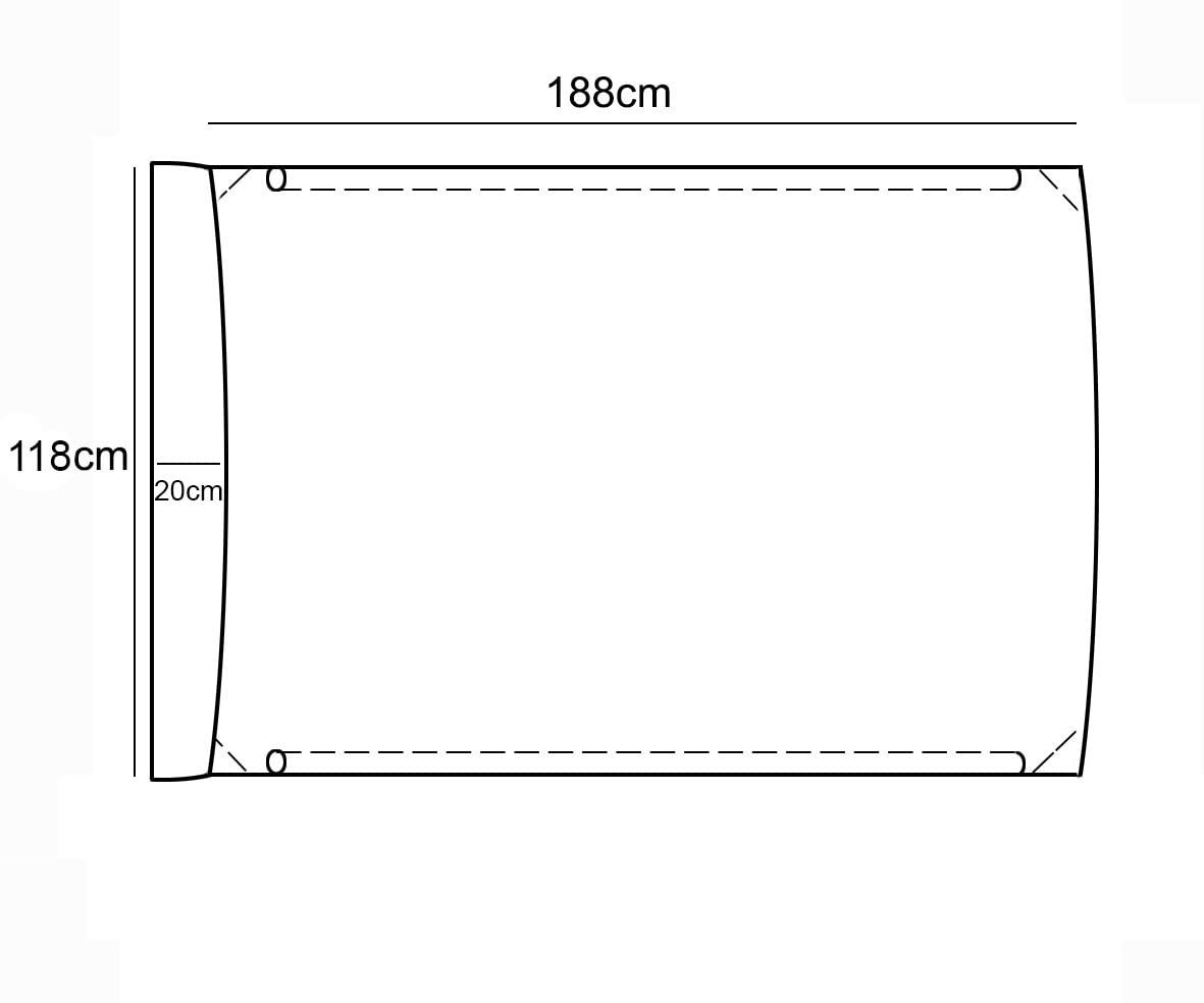 Ferocity Toit de Rechange pour balancelle Canopée pour Balancelle de Jardin balançoire Soleil Toit résistant au Soleil Taille 118x188x20 cm Beige [101]