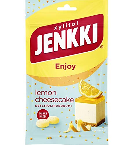 Cloetta Jenkki Xylitol Lemon cheesecake Chicle 16 Packs of 70g